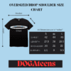 oversized fit tshirt size chart