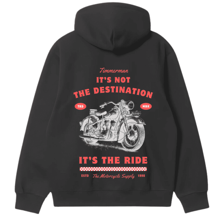 Winterwear- Unisex Oversized Fit Hoodie/Jacket - Motorcycle- Graphic Hoodies-Dth-016