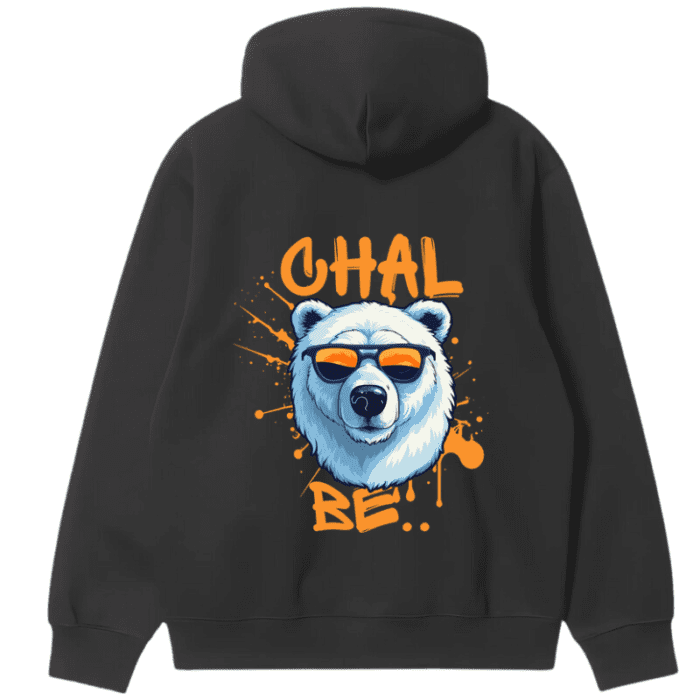 Winterwear- Men'S Oversized Fit Hoodie/Jacket - Attitude Bear - Graphic Hoodies-Dth-020