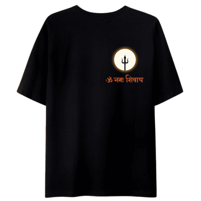 A Black T-Shirt With A Shiva Text &Amp; Design